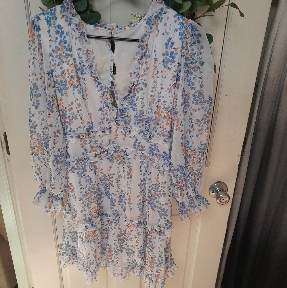 Floral ruffled dress